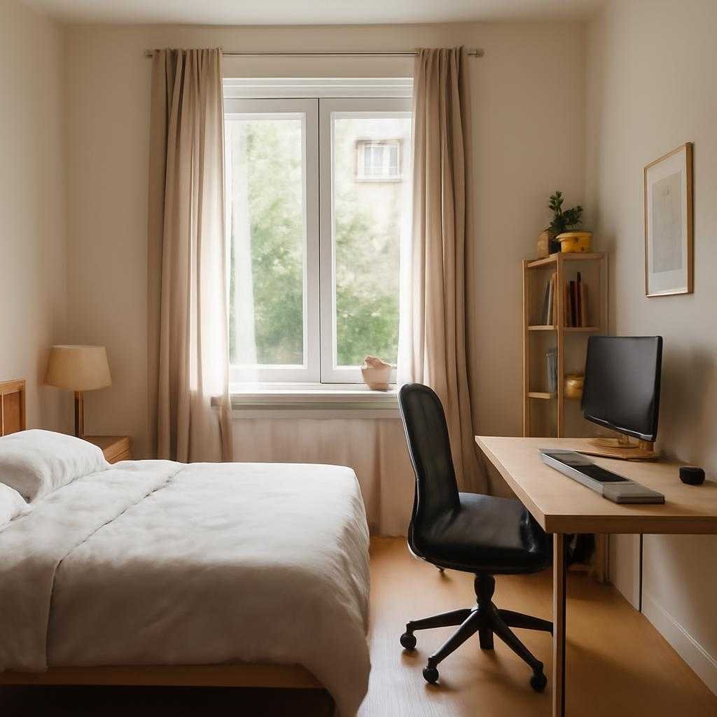 офис в спальне